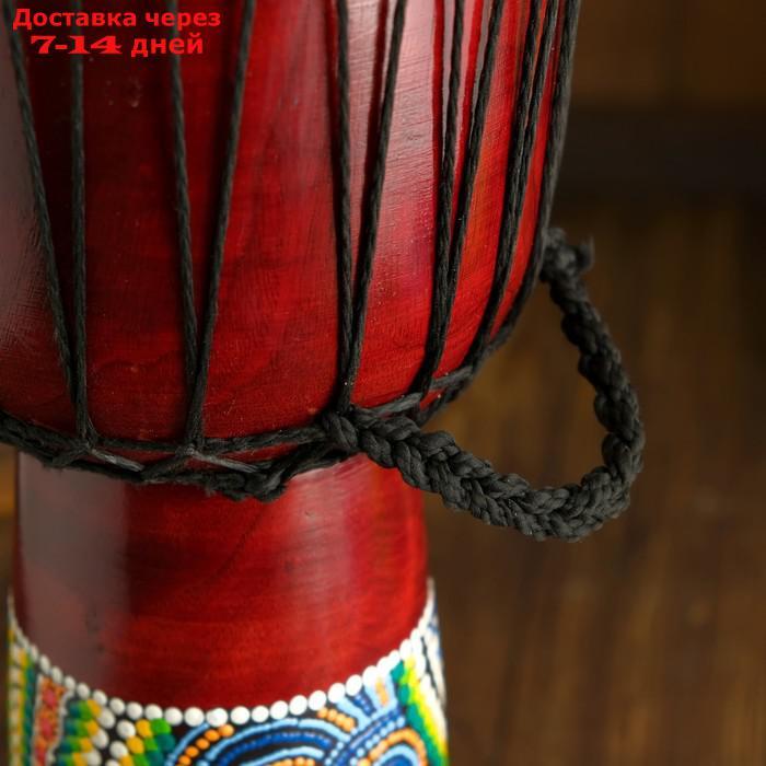 Музыкальный инструмент барабан джембе "Цветной" 50х23х23 см МИКС - фото 2 - id-p193694806