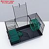 Клетка-мини для грызунов "Пижон" №2, укомплектованная, 27 х 15 х 16 см, серая, фото 5