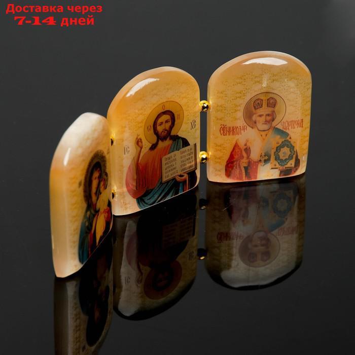 Триптих православный, 12×6,5×1 см, селенит - фото 2 - id-p193694846