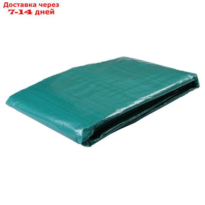 Тент защитный, 6 × 8 м, плотность 120 г/м², люверсы шаг 1 м, тарпаулин, УФ, зелёный - фото 2 - id-p193693772