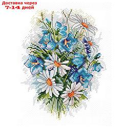 Набор для вышивания "Луговые цветы" 18×15 см
