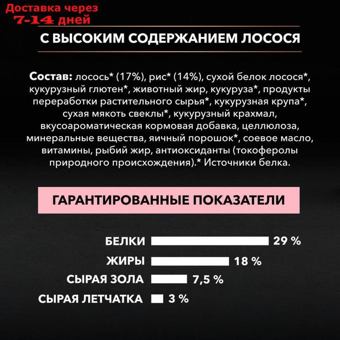 Сухой корм PRO PLAN для собак с чувствительной кожей, лосось/рис, 3 кг - фото 6 - id-p193698068