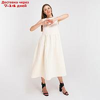 Платье женское MINAKU: Cotton collection, цвет молочный, р-р 52