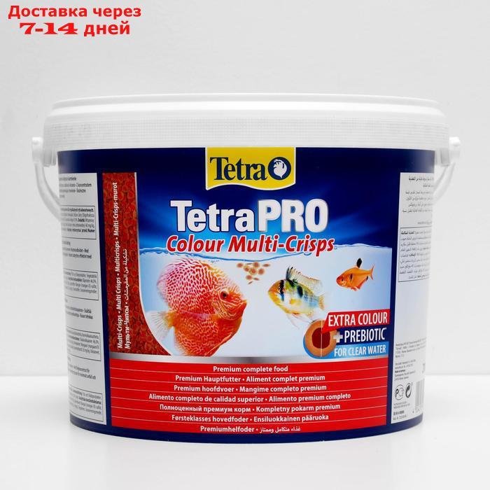 Корм TetraPro Colour для рыб, чипсы для окраса, 10 л.