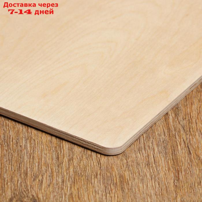 Доска разделочная деревянная "Прямоугольник М", 50×37×0,8 см - фото 2 - id-p193702273