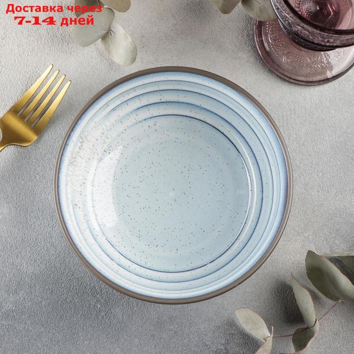 Салатник Magistro Garland, 16×5,5 см, цвет белый, синий - фото 2 - id-p193702309
