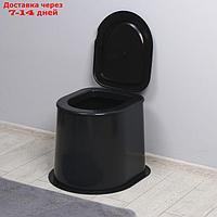 Туалет дачный, h = 39 см, без дна, с креплением к полу, "Эконом"