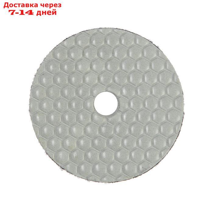 Алмазный гибкий шлифовальный круг TUNDRA "Черепашка", для сухой шлифовки, 100 мм, № 400 - фото 1 - id-p193694222