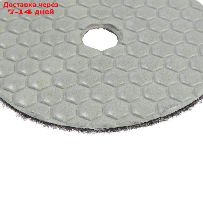 Алмазный гибкий шлифовальный круг TUNDRA "Черепашка", для сухой шлифовки, 100 мм, № 400 - фото 2 - id-p193694222