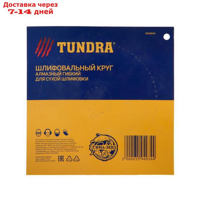 Алмазный гибкий шлифовальный круг TUNDRA "Черепашка", для сухой шлифовки, 100 мм, № 400 - фото 5 - id-p193694222