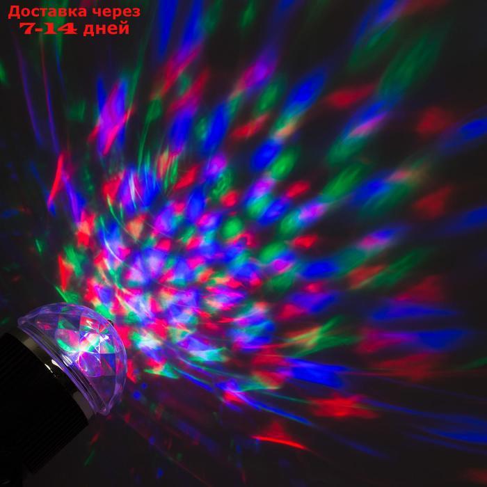 Световой прибор "Хрустальный вращающийся шар", d=8.5 см с музыкой, 12V - фото 6 - id-p193703375