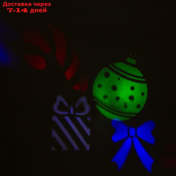 Световой прибор "Снежинки", сменный картридж в компл, 220V, МУЛЬТИ - фото 5 - id-p193703376