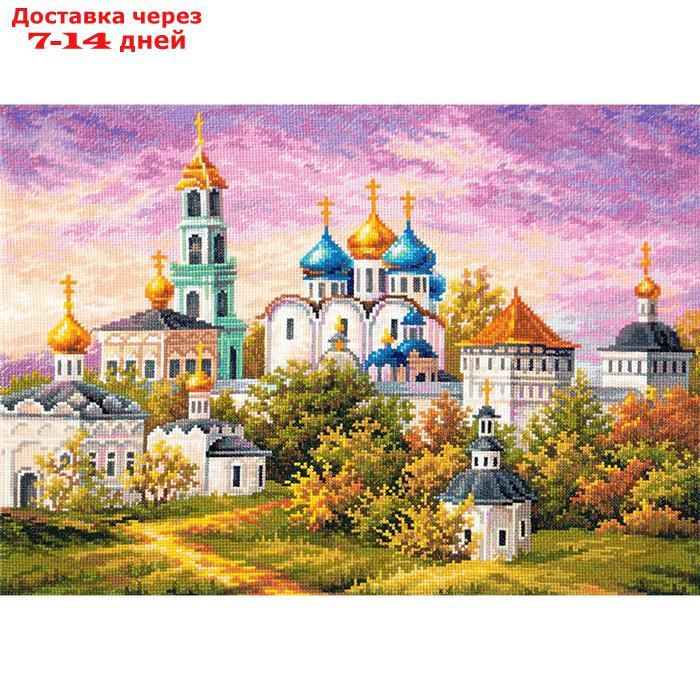 Набор для вышивания крестом "Троице-Сергиева Лавра" 40 × 30 см - фото 3 - id-p193697249