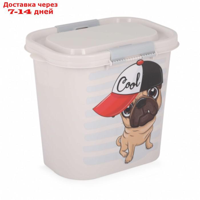 Контейнер Dogs для корма, овальный, 10 л, микс цветов - фото 2 - id-p193698227