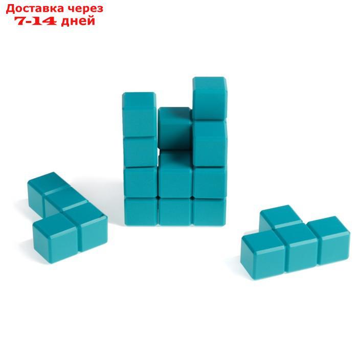 Игра головоломка "Синий куб", 7 объемных деталей - фото 5 - id-p193699234