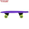 Скейтборд 42 х 12 см, колеса PVC 50 мм, пластиковая рама, цвет фиолетовый, фото 3