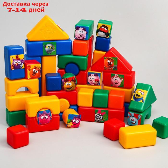 Набор цветных кубиков, "Смешарики", 60 элементов, кубик 4 х 4 см - фото 2 - id-p193704619