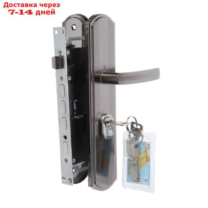 Комплект замка для китайской двери R2R, с ц/м, с ручками, правый - фото 1 - id-p193702499