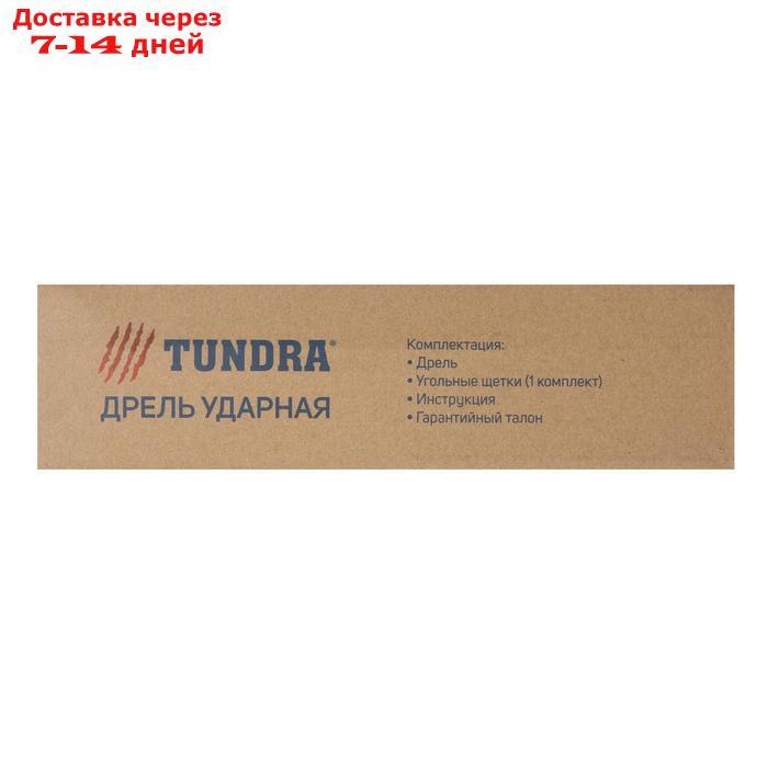 Дрель ударная TUNDRA, патрон ЗВ до 10 мм, 400 Вт, 3000 об/мин, 48 тыс. ударов/мин - фото 8 - id-p193701543