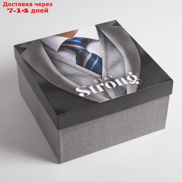 Набор подарочных коробок 5 в 1 "Джентельмен", 14 × 14 × 8 22 × 22 × 12 см - фото 4 - id-p193697460