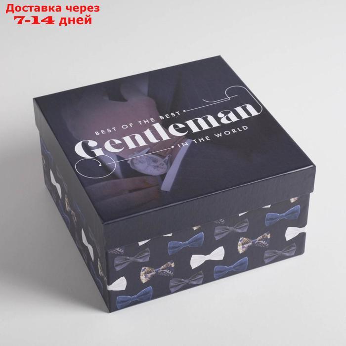 Набор подарочных коробок 5 в 1 "Джентельмен", 14 × 14 × 8 22 × 22 × 12 см - фото 5 - id-p193697460