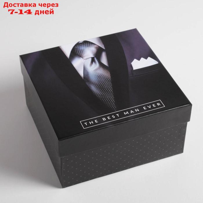 Набор подарочных коробок 5 в 1 "Джентельмен", 14 × 14 × 8 22 × 22 × 12 см - фото 6 - id-p193697460