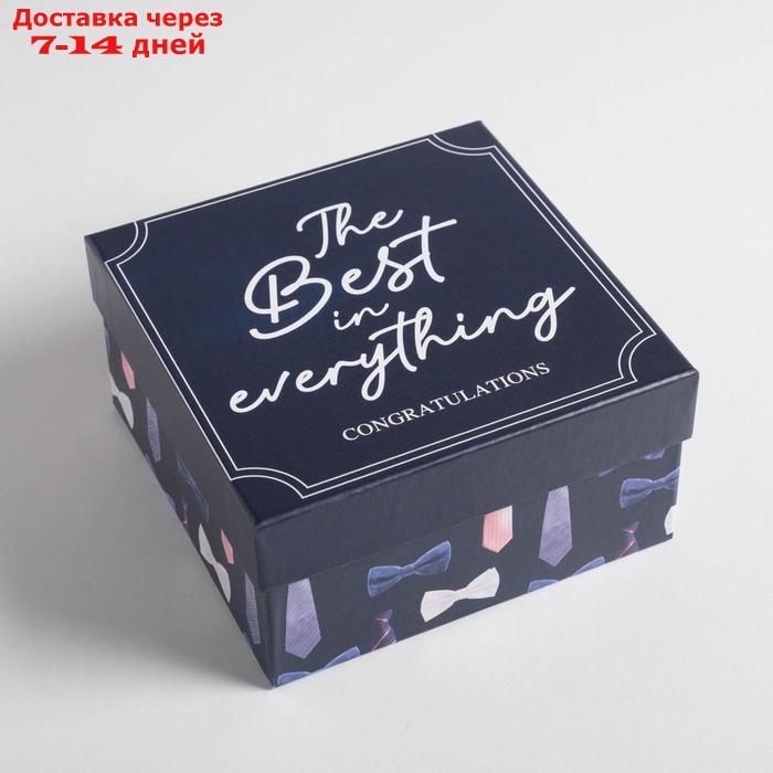 Набор подарочных коробок 5 в 1 "Джентельмен", 14 × 14 × 8 22 × 22 × 12 см - фото 7 - id-p193697460