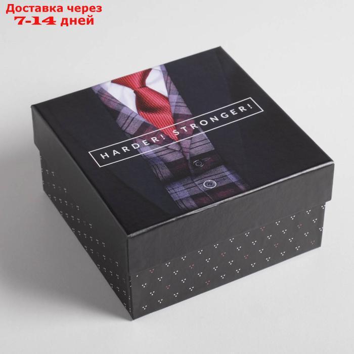 Набор подарочных коробок 5 в 1 "Джентельмен", 14 × 14 × 8 22 × 22 × 12 см - фото 9 - id-p193697460