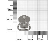 Бегунок №5+PD 006 никель автополир на металл молнию (для вида К) (264) X