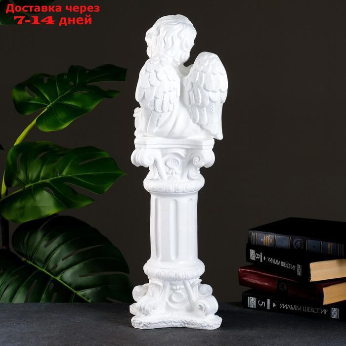 Светящаяся фигура "Ангел сидя на колонне" 51см - фото 4 - id-p193699463