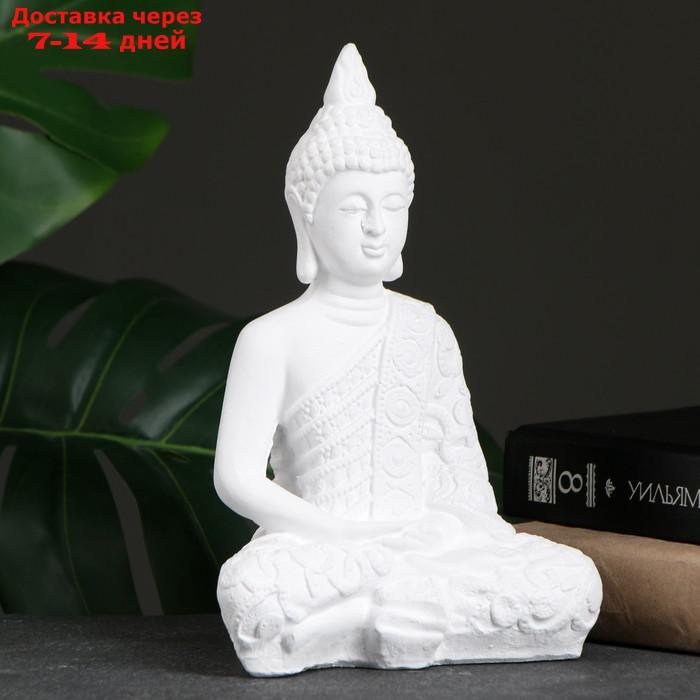 Фигура "Будда малый" 16х9х23см белая