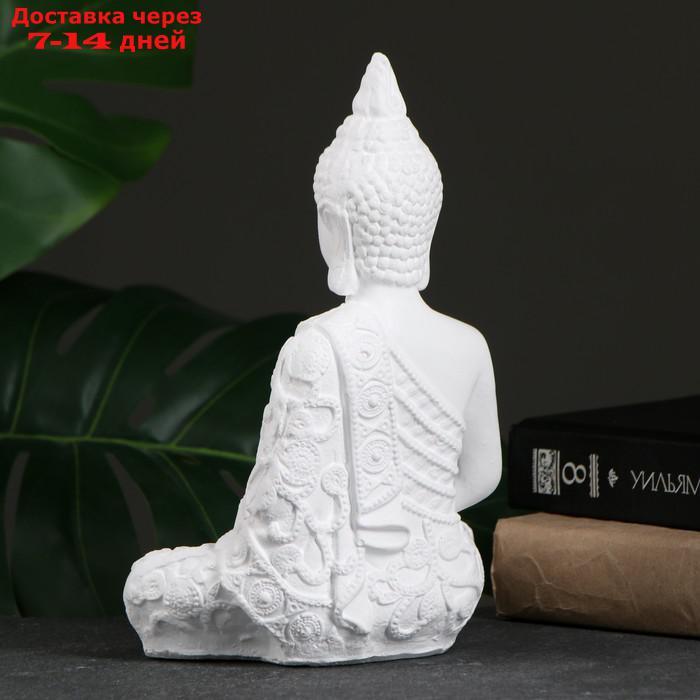 Фигура "Будда малый" 16х9х23см белая - фото 3 - id-p193699486