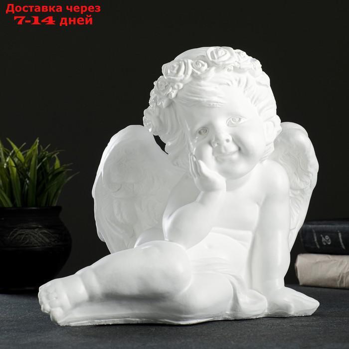 Фигура "Ангел сидя средний" 30х21х25см, белый - фото 1 - id-p193699497