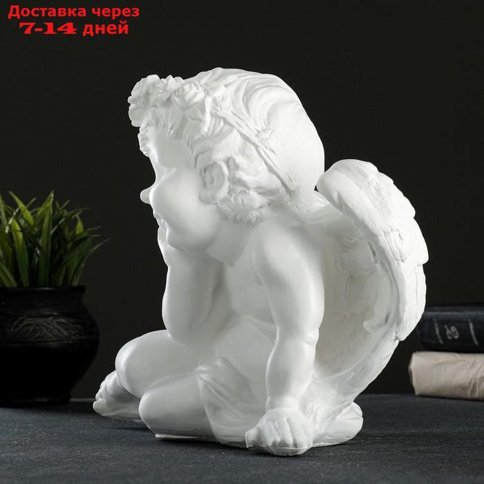 Фигура "Ангел сидя средний" 30х21х25см, белый - фото 2 - id-p193699497