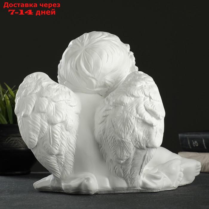 Фигура "Ангел сидя средний" 30х21х25см, белый - фото 3 - id-p193699497