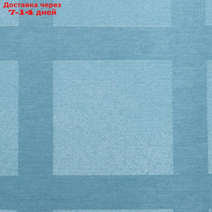 Скатерть "Этель" Geometry 150*220 +/-3см, цв.серо-синий, пл. 192 г/м2, хл с ВГМО - фото 3 - id-p193703724