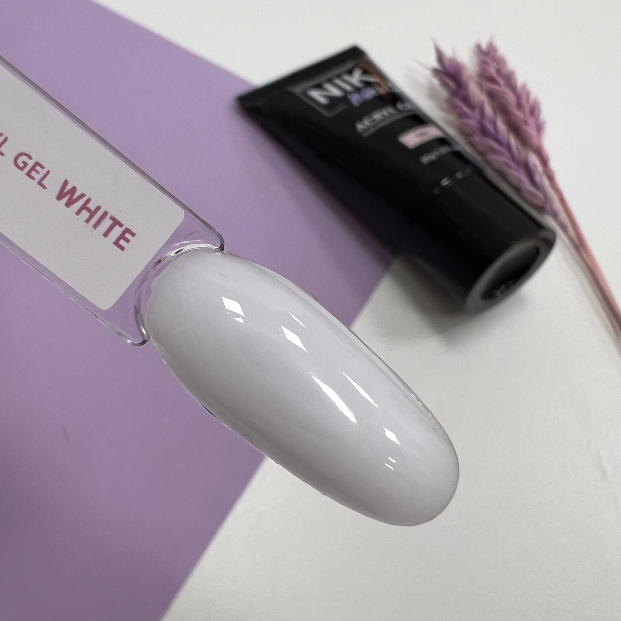 Акрилгель Nik Nails White (белый), 30 гр