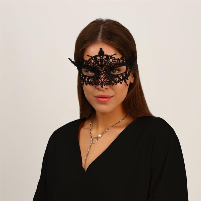 Карнавальная маска женская ажурная "На бал" - фото 1 - id-p193774327
