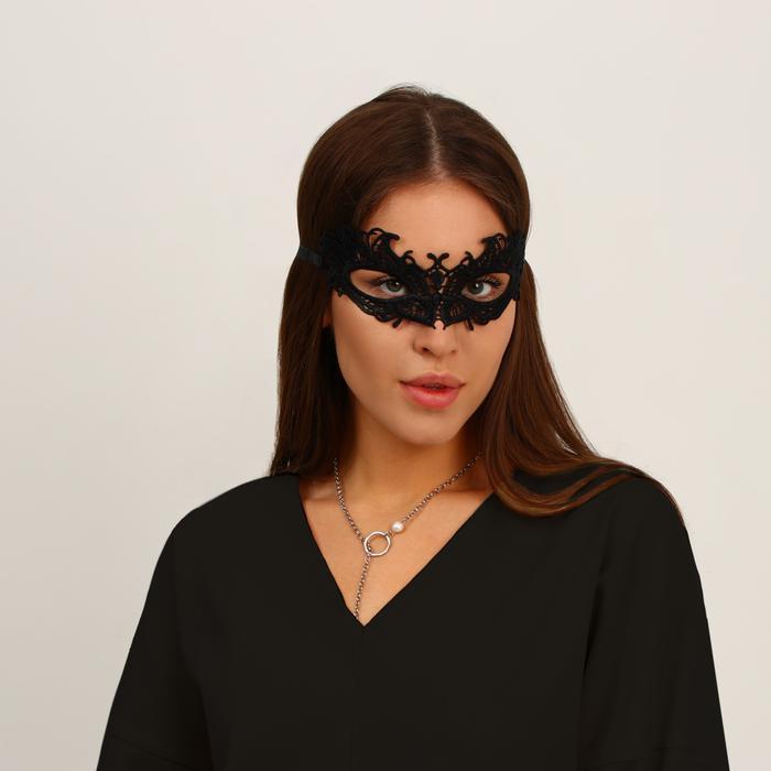 Карнавальная маска женская ажурная Загадка - фото 1 - id-p193774941