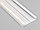 Алюминиевый плинтус Ligma ПЛ-60/10 3,0м белый, фото 4