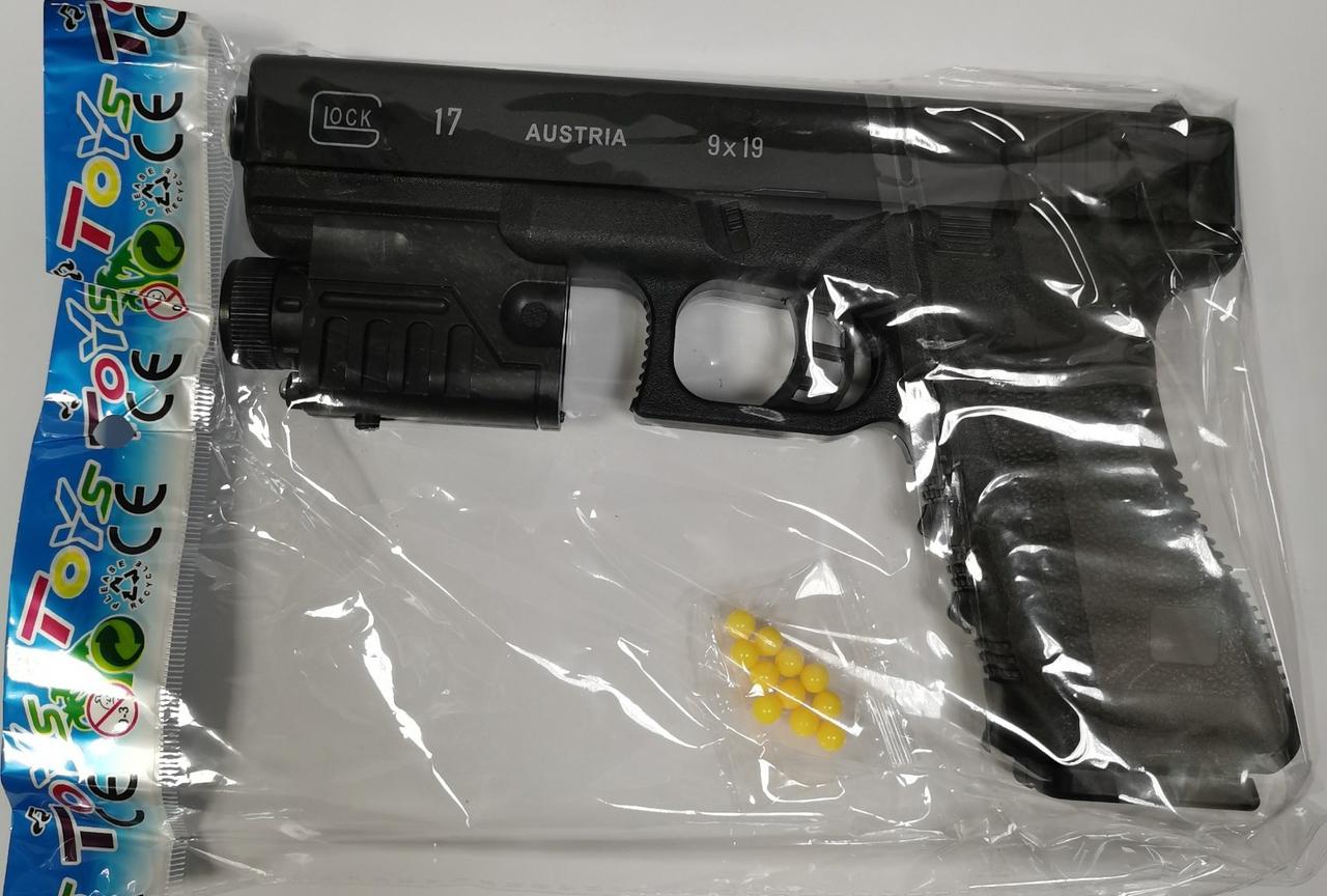 Пистолет Глок Glock 17 игрушечный с прицелом (EAX160)