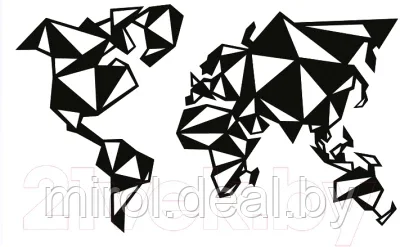 Декор настенный Arthata Геометрическая карта 180x110-B / 057-5 - фото 1 - id-p193796121
