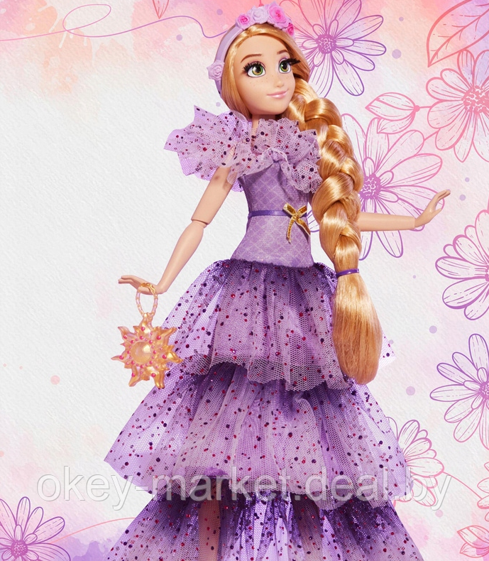 Кукла Hasbro Принцесса Дисней Модная Рапунцель E9059 - фото 7 - id-p193797880