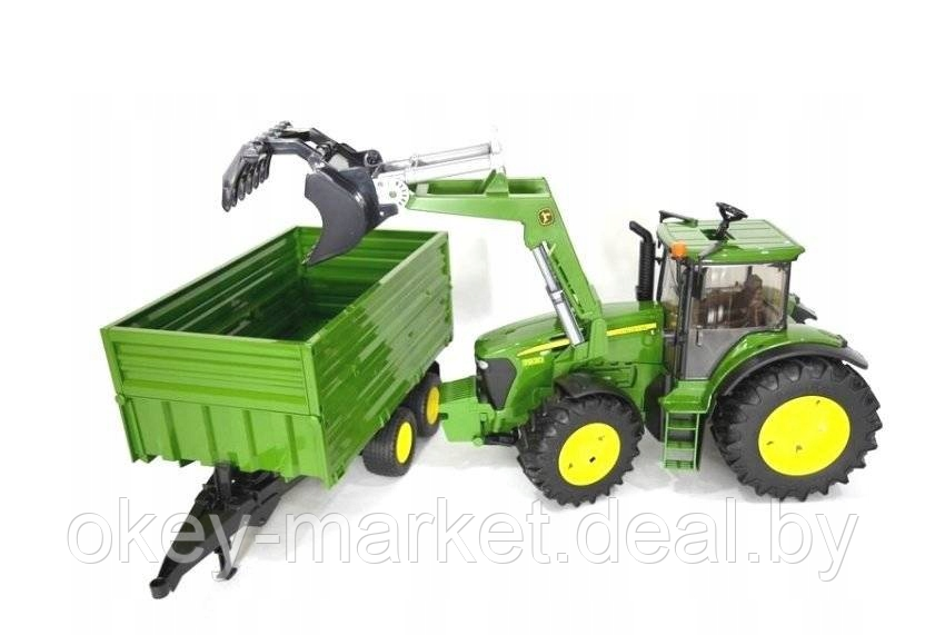 Игрушка Bruder Трактор John Deere 7930 с погрузчиком и прицепом Bruder 03055 - фото 8 - id-p193798263