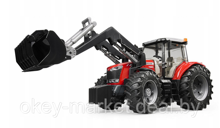 Игрушка Bruder Трактор с погрузчиком Massey Ferguson 7624 03047 - фото 1 - id-p193798281