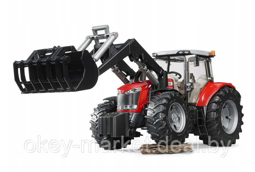 Игрушка Bruder Трактор с погрузчиком Massey Ferguson 7624 03047 - фото 3 - id-p193798281