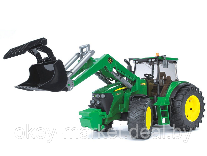 Игрушка Bruder Трактор John Deere 7930 с погрузчиком - фото 5 - id-p193798288