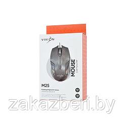 Мышь проводная M25, черный (Vixion)