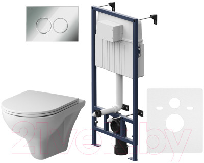 Унитаз подвесной с инсталляцией AM.PM Pro C L IS70151.901700