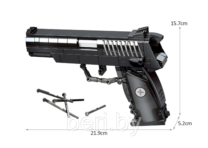 702350 Конструктор пистолет QSZ-92, 429 деталей, Sembo Block - фото 2 - id-p193800811